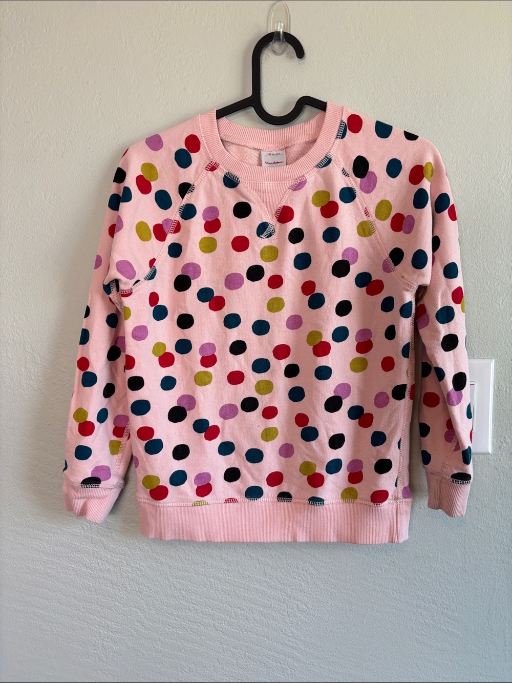 Bundle 2/$30! Hanna Andersson Pink Crewneck Sweatshirt Polka Dots